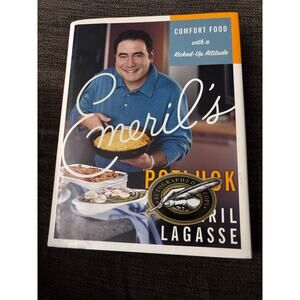 SIGNED Emeril's Potluck Comfort Food W/ Kicked-Up Attitude Emeril Lagasse 1st Ed